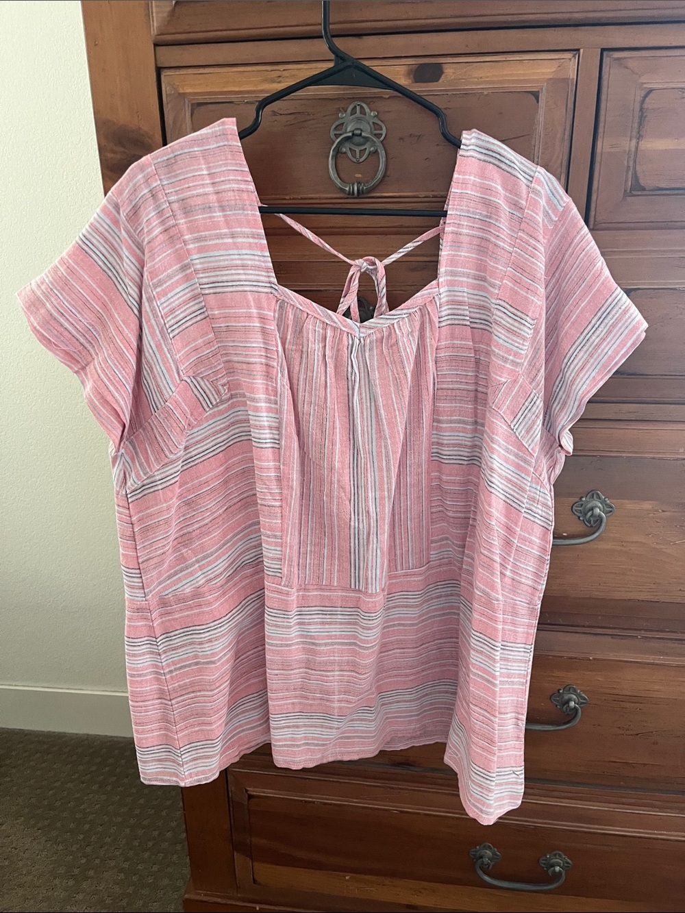 Easel Pink Cotton Tunic Size Medium NWOT